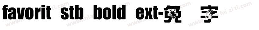 favorit stb bold ext字体转换